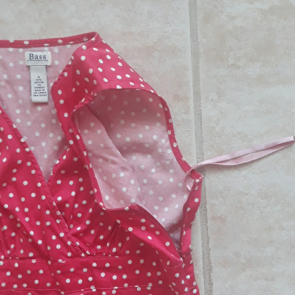 *Host Pick*Bass dark pink polka dot top - Picture 5 of 8